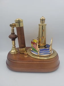 San Fransico Music Box Co. Stained Glass Lighthouse Kaleidoscope with Sailboats - Picture 1 of 8