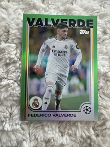 Federico Valverde /99 Green 2024-25 Topps UEFA CC Real Madrid #164 - Picture 1 of 2