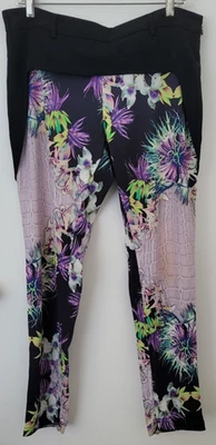 Just Cavalli Women's Floral Pants Size 44 Excellent Condition - Image 1 of 4