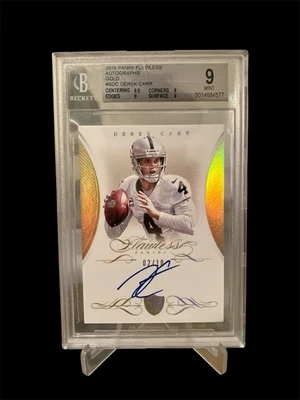 Derek Carr 2015 Gold Signature/10 BGS 9 Auto 10 Raiders #S-DC - Imagem 1 de 2