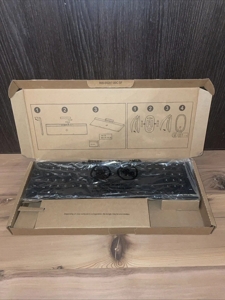 NEW HP TPC-L001K Black Wireless Keyboard Hewitt Packard NO DONGLE NO MOUSE - Image 1 of 4