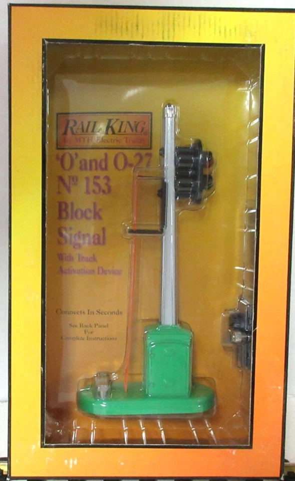 MTH 30-1034 O and O-27 Scale Block Signal #153 NIB - Image 1 of 2