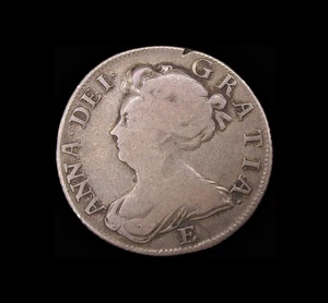 ANNE 1707 E SILVER SHILLING - EDINBURGH MINT - Picture 1 of 2
