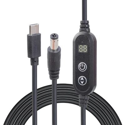 Type C to 5.5x2.1mm Power Extension Charging Cable Charging Cord with Switching - Image 1 of 4