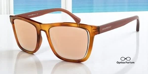 EMPORIO ARMANI EA4126 57275A Blonde Havana Brown Mir Gold 51 mm Men's Sunglasses - Picture 1 of 12