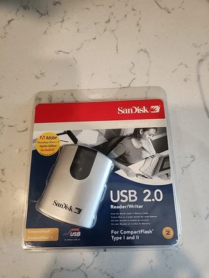  SanDisk ImageMate USB 2.0 Card Reader/Writer Compact Flash Type I & II NEW  - Image 1 of 3