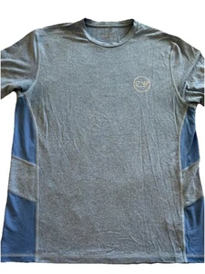 Vineyard Vines Shirt Boys Medium Blue Logo Performance Polyester Blend Whale - Picture 1 of 7
