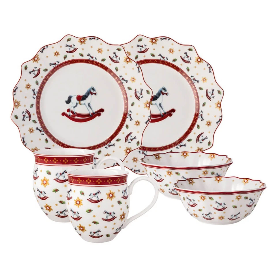 Villeroy & Boch Set Colazione Toys Delight Cavallo a Dondolo 6 Pezzi - Immagine 1 di 1