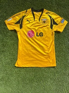 Authentic AEK Athens Home Shirt 2007/08 β Puma β Yellow/Black β - Picture 1 of 8