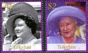 Tokelau 2002 - The Queen Mother Memorial, 1900-2002 - Set of 2 - MNH - Picture 1 of 1