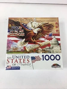 The United States Of America 1000 Puzzle CraZArt Proud To Be An American Used 1x - Picture 1 of 7