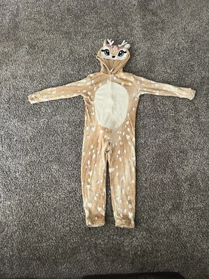 Justice Girls One Piece Reindeer Pajamas Tail 14/16 NWT Sparkle Zippered Retired - Image 1 of 4