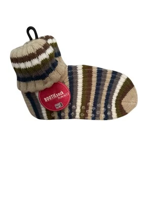 Calcetín botín tejido Faded Glory 4-11 rayas tostado Foto 1 de 2