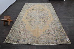 Oushak Türkisch Vintage Teppich 6x11 Kelim Rug Anatolisch Handarbeit Boho Dekor ORANGE - Bild 1 von 10