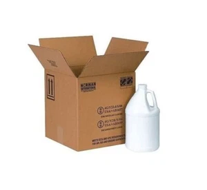 20 12" x 6 x 12-3/4"  2 - 1 Gallon Plastic Jug Hazardous Material Boxes - Picture 1 of 1