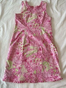 VGUC Lilly Pulitzer Shift Dress - Beach Blanket Bingo, Girls Sz 10, RARE!, pink - Picture 1 of 10