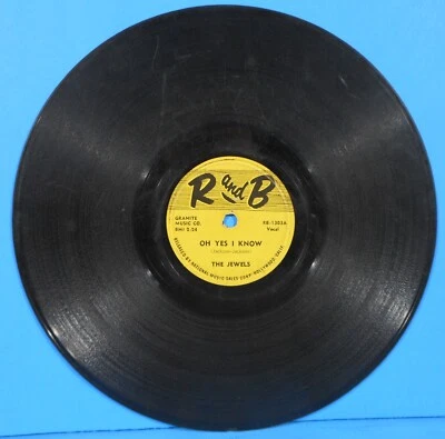 THE JEWELS  OH YES I KNOW ~ A FOOL IN PARADISE 10" 1954 NICE CONDITION G+!!A - Image 1 of 4