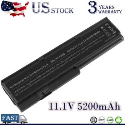 Laptop Battery for Lenovo ThinkPad X200 X200s X201 X201s 42T4534 42T4835 43R9254 - Image 1 of 4