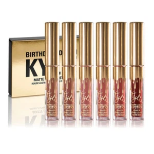 KYLIE Cosmetics Birthday Edition Matte Liquid Lipstick Set 6 Pcs Gift Set - Picture 1 of 9