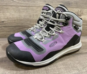 Keen Tempo Flex Mid Waterproof Purple Gray Hiking Boots Womens Size 7.5 - Picture 1 of 14
