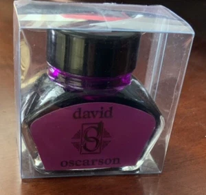David Oscarson 15th Anniversary Royal Purple 30ml Bottle Fountain Pen Ink Ltd Ed - Picture 1 of 9