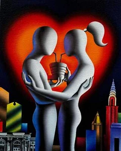 Metropolitan Passion Mark Kostabi Opera Fine Art Giclèe auf nummeriertem Papier 42x51 - Bild 1 von 1