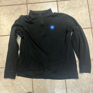 ADT Security Quarter Zip Long Sleeve Men’s Pullover Black Large - Picture 1 of 4