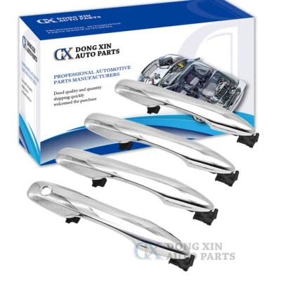 Chrome 1 Lot 4 Door Exterior Handle Fit Toyota Corolla Camry Avalon 2018-2023 - Imagem 1 de 4