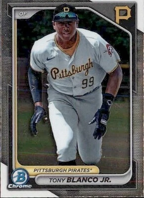 2024 BOWMAN PROSPECT CHROME PITTSBURGH PIRATES - TONY BLANCO JR #BCP-132 - Image 1 of 2