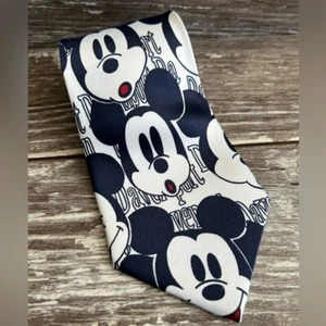 Mickey Mouse Disney Picasso necktie men's formal tie business suit cartoon EUC - Picture 1 of 4