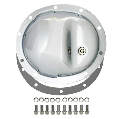 Dana 35 Chrome Steel Rear Differential Cover Kit W/ Gasket Fits Jeep TJ XJ YJ - Image 1 of 4