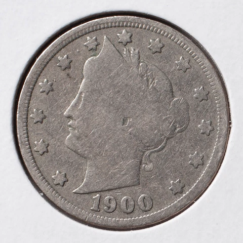 1900  5C Liberty Nickel - VG  (actual coin pictured) Cover