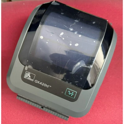 Impresora de etiquetas Zebra GK420d rev2 GK42-202521-000 **Golpe en el frontal** - Imagen 1 de 4