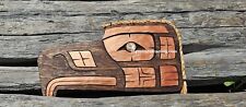 Northwest native American hand carved EAGLE, authentic Indigenous art, signed