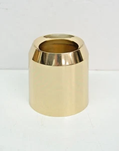 Solid Brass Candle Follower for 2 1/2" Diameter Paschal Candle (Burner, Topper) - Picture 1 of 6