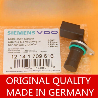 NEW CRANK CRANKSHAFT POSITION SENSOR 12141709616 for BMW 325xi E46 E39 X3 X5 Z3 - Image 1 of 4