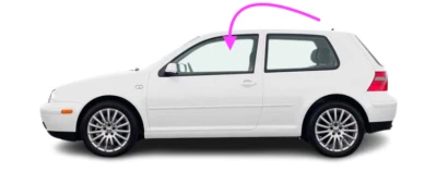 Se adapta a Volkswagen Golf 99-2005, GTI, R32 2D hatchback conductor puerta delantera ventana vidrio Foto 1 de 4