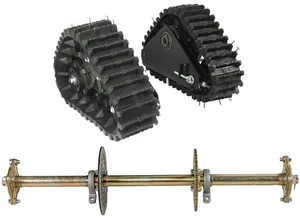 32" Rear Axle Kit & Snow Sand Wheel Tracks for Quad Buggy ATV Snowmobile Go kart - Picture 1 of 12
