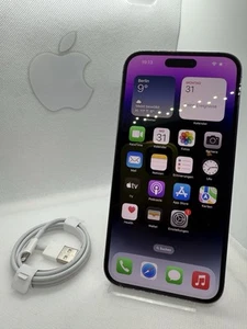 Apple IPhone 14 Pro Max - 512 Go - Violet Foncé (Sans Simlock) Lila Bat:86% TOP - Photo 1 sur 15