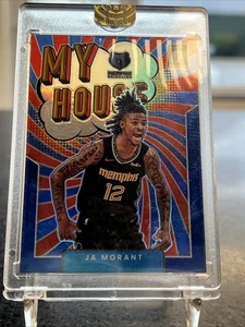 2021-22 JA MORANT DONRUSS OPTIC MY HOUSE BLUE PRISM #12 MEMPHIS GRIZZLIES 81/85 - Picture 1 of 4