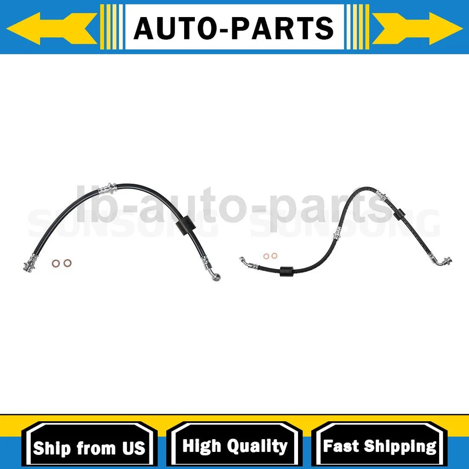 2X Manguera de línea de freno delantero Sunsong para Chevrolet Tracker 1989 1990 1991 1992 Foto 1 de 4