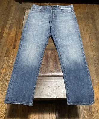 Pantalones de mezclilla azul ribete japonés Kaihara 1969 para hombre 36x30 ajuste deportivo Foto 1 de 4