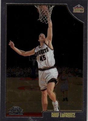 Baloncesto refractor novato cromado Topps 1998-99 Raef LaFrentz #113 (RC) Foto 1 de 2