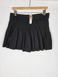 Neu mit Etikett! Victoria's Secret PINK PLISSIERTER TENNIS-SKORT Gr. Large elastischer Bund schwarz - Bild 1 von 6