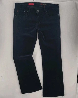 AG Adriano Goldschmied Womens 32x30 ANGEL Boot Cut Black Corduroy Pants New - Image 1 of 4