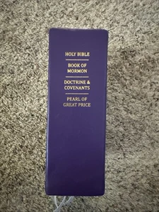 Holy Bible - Book of Mormon - Doctrine - Pearl Omnibus LDS Leather - Picture 1 of 2