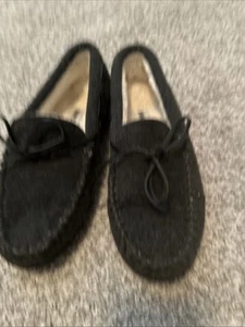 Minnetonka Moccasins Pile Lined In-Outdoor Hardsole Slip-On Shoe Men's 9M - Picture 1 of 5