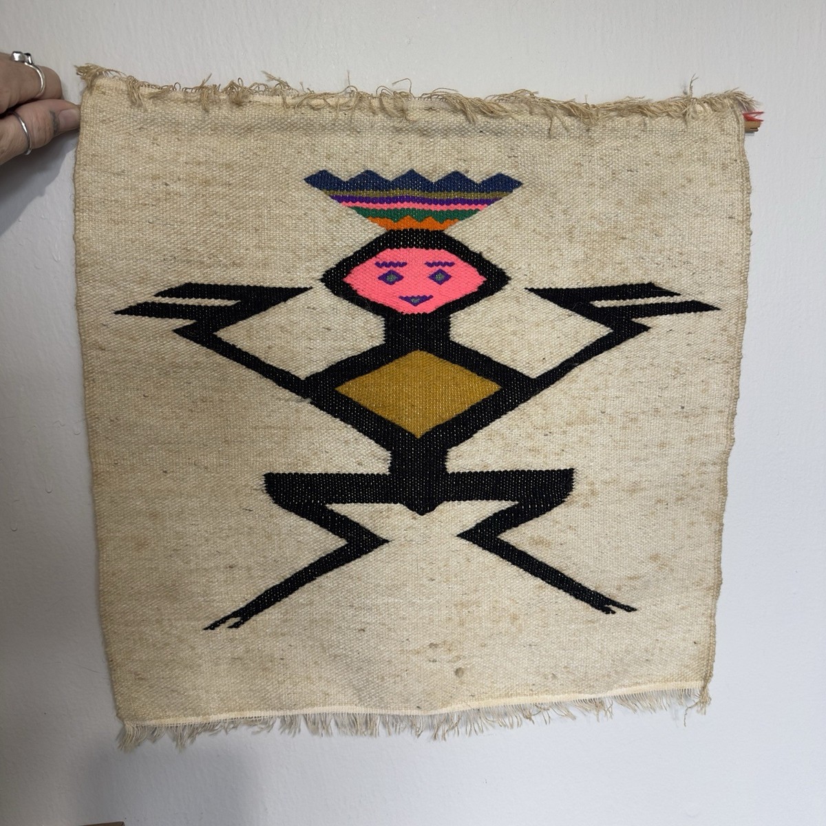 ビンテージ　メキシカンラグ　CUAMATIZI MEXICAN TEXTILES ビンテージ メキシカンラグ CUAMATIZI MEXICAN TEXTILES ラグ