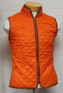 Beretta - Quilted Vest Orange Shooting - Hunting - Made In Italy Size women L - Picture 1 of 8
