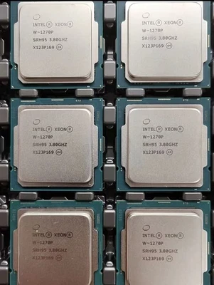 Intel Xeon W-1270P 8 Core 16 Threads 3,8 - 5,1 GHz Turbo LGA1200 (@ I9 10. Gen.) - Immagine 1 di 2